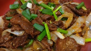 BEEF STIR FRY WITH ONION MY OWN RECIPE TRY IT AT YOUR HOME [upl. by Jacquelin]