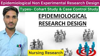 Epidemiological Non Experimental Research Design  Cohart Study amp Case Control Study  Research [upl. by Metcalf306]