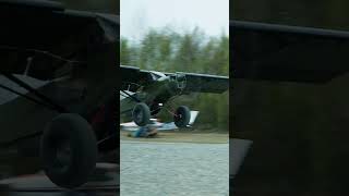 PA18 Spot landing  Sourdough Flyin Port Alsworth Alaska aviation stol [upl. by Aramot131]