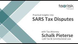 SARS Tax Disputes  The quotpay now argue laterquot principle [upl. by Mailiw]