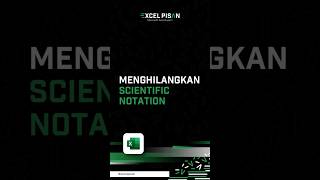 Menghilangkan Scientific Notation Microsoft Excel belajarexcel rumusexcel microsoftexcel [upl. by Eener]