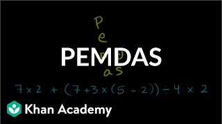 Order of operations PEMDAS  Arithmetic properties  PreAlgebra  Khan Academy [upl. by Ramyaj]