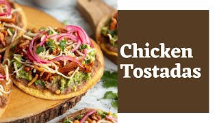 Chicken Tostadas Recipe  Mexican Tostadas  FoodRecipes ChickenRecipes Tostadas [upl. by Hickey]