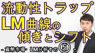 流動性トラップ・LM曲線の傾きと弾力性の関係 マクロ４章５節 貨幣市場・LM分析⑤ [upl. by Underwood635]