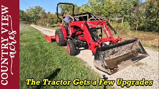 Adding Rear Hydraulics and Hydraulic top link to the TYM 2515  Grading our Gravel Driveway [upl. by Golub778]