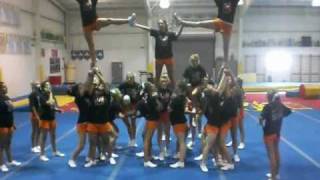 East High Cheerleaders Wolf Wall Pyramid [upl. by Fleisher]