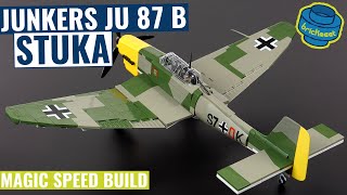 New bigger STUKA  Junkers JU 87 B  COBI 5730 Speed Build Review [upl. by Gayla]