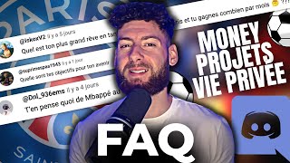 ❣️ FAQ 5000 ABONNÉS  ANNONCE DISCORD  PSG Football YouTube Money Projets Vie Privée [upl. by Mcquoid]