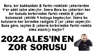 2022 Ales Kimsenin yapamadigi ZOR OLASILIK SORUSU ÇÖZÜMÜ  2022ALES ALES2022 [upl. by Nauqed]