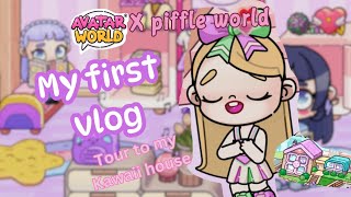 My first vlog videotour to my super adorable kawaii houseavatarlifeworld piffle world🩷🩷🩷 [upl. by Christabella]