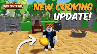 Checking Out The New Cooking Update Farmstead Roblox [upl. by Jenni]