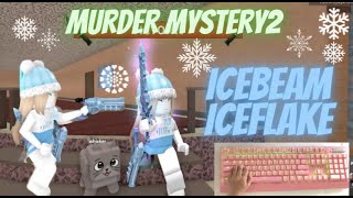 MURDER MYSTERY 2 ICEBEAM amp ICEFLAKE GAMEPLAY II CHRISTMAS UPDATE 2021 II ASMR with HANDCAM [upl. by Assenaj]