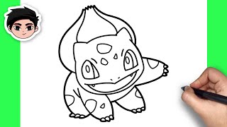 How To Draw Bulbasaur  Easy Step By Step Tutorial [upl. by Atiuqcir901]