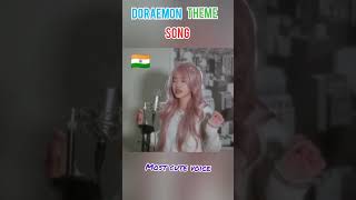 Doraemon Theme Song Hindi Cover by shania Yani music doraemon [upl. by Ullyot]