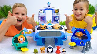 Vlad and Niki Octonauts Toy Animals Rescue Mission [upl. by Ravens]