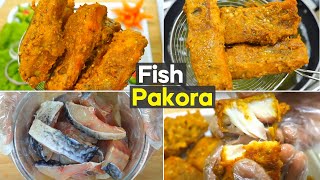 Fish Pakora Restaurant Style  Rohu Fish Fry  Crispy Fish Pakora Recipe [upl. by Ainek751]