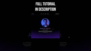 Modern Portfolio Website with React amp Tailwind amp Framer react tailwindcss webdevelopment css [upl. by Woodie186]