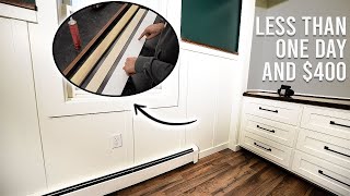 The CHEAPEST and EASIEST way to do Wainscoting [upl. by Mylan784]