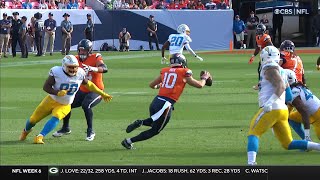 Bo Nixs Herculean scramble vs Chargers defies the odds [upl. by Kcarb284]