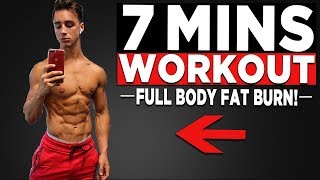 7 MIN MORNING WORKOUT NO EQUIPMENT BODYWEIGHT WORKOUT [upl. by Aynatahs]