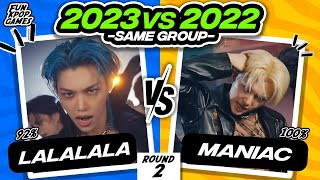 ROUND 2 SAVE ONE DROP ONE 2022 vs 2023 KPOP SONGS  FUN KPOP GAMES 2023 [upl. by Enimsay]