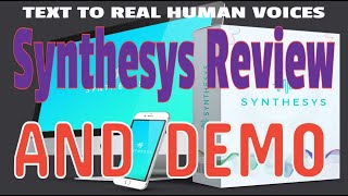 Synthesys Demo  FirstEver Software That Generates REAL HUMAN VoiceOvers [upl. by Eissed77]