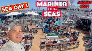 Mariner of the Seas  Sea Day 1  Activities Pools Casino and Much More Royal Caribbean [upl. by Grenville]