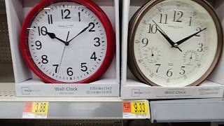 Wall Clocks at Walmart Dec 2018 [upl. by Navarro168]