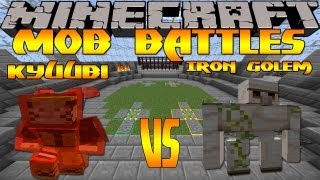 Minecraft Mob Battles  KyuubiOne Tail Naruto Vs Iron Golem  OreSpawn Mod Battle [upl. by Origra]