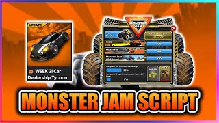 UGC LIMITED Car Dealership Tycoon Script  MONSTER JAM EVENT [upl. by Ahsiened]