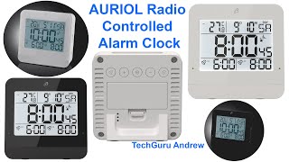 AURIOL Radio Controlled Alarm Clock REVIEW [upl. by Enilram819]