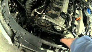 Audi B6 reuploaded AMB 18T Timing Belt amp WP Part 3 Removing Belt amp Water Pump [upl. by Holle]