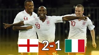 England 2 × 1 Italy Jermain Defoes Amazing Goal Extended Highlight and All Goals  Friendly 2012 [upl. by Trutko]