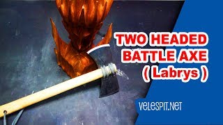 How to Make Double Headed Axe  DIY  Labrys [upl. by Napoleon]