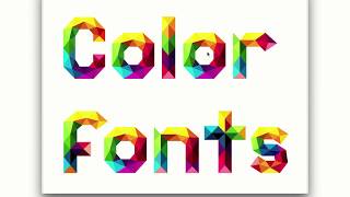 Hello color Complete color support and integrated ScanFont in FontLab VI [upl. by Elfont]