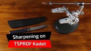 TSPROF Kadet sharpener Sharpening with diamond plates and Boride T2 sharpening stones [upl. by Ardnuas]