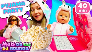 40 MIN de jeux avec Baby Born et Barbie Vidéos en français pour enfants [upl. by Brody]