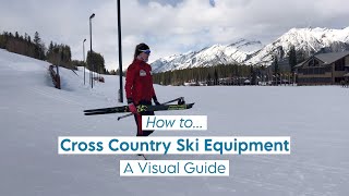 Visual guide to putting on cross country skis and poles [upl. by Elodia495]