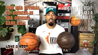 Leather Basketball Evolution New Spalding vs Wornin Spalding Comparison [upl. by Kaltman]