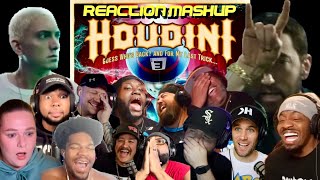 Eminem “Houdini” — Reaction Mashup [upl. by Ojillek]