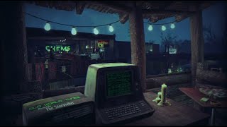 10 Hours of a Fallout 4 Thunderstorm a Glass of Whiskey and Smooth Jazz ASMR Sleep Study Ambient [upl. by Ikceb]