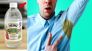 Remove deodorant Stains Buildup from Armpits of clothes and shirts with vinegar Simply [upl. by Eniamraj377]