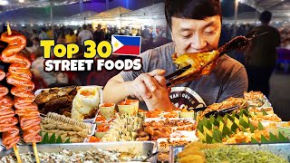 Top 30 STREET FOODS in the Philippines  Best CHEAP EATS from Manila to Davao [upl. by Carberry]