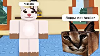 When Beluga Raise a Floppa in Roblox  hecker [upl. by Eniruam]