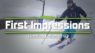 First Impressions 2018 Nordica Enforcer 93 [upl. by Eirrek387]