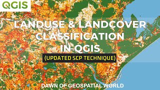 Supervised Classification in QGIS  Landuse Landcover Map in QGIS  SCP tool [upl. by Annawahs113]