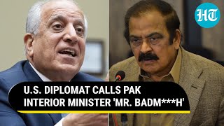 Top US diplomat humiliates Pak Calls PM Sharifs aide Rana Sanaullah Mr Badmah [upl. by Kennett]