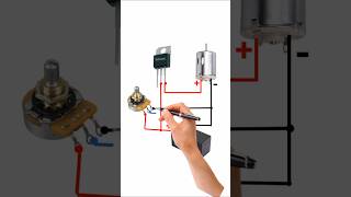 12V DC MOTOR SPEED CONTROL CIRCUITshorts youtubeshortsviral trending gktechnical [upl. by Laith]