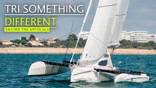 A fast fun folding trimaran with a serious turn of pace we sail the sporty Astus 225 [upl. by Linette]