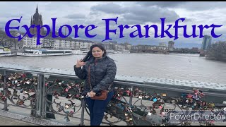 Explore Frankfurt Germany with Indian in Hindi [upl. by Nylsirk]